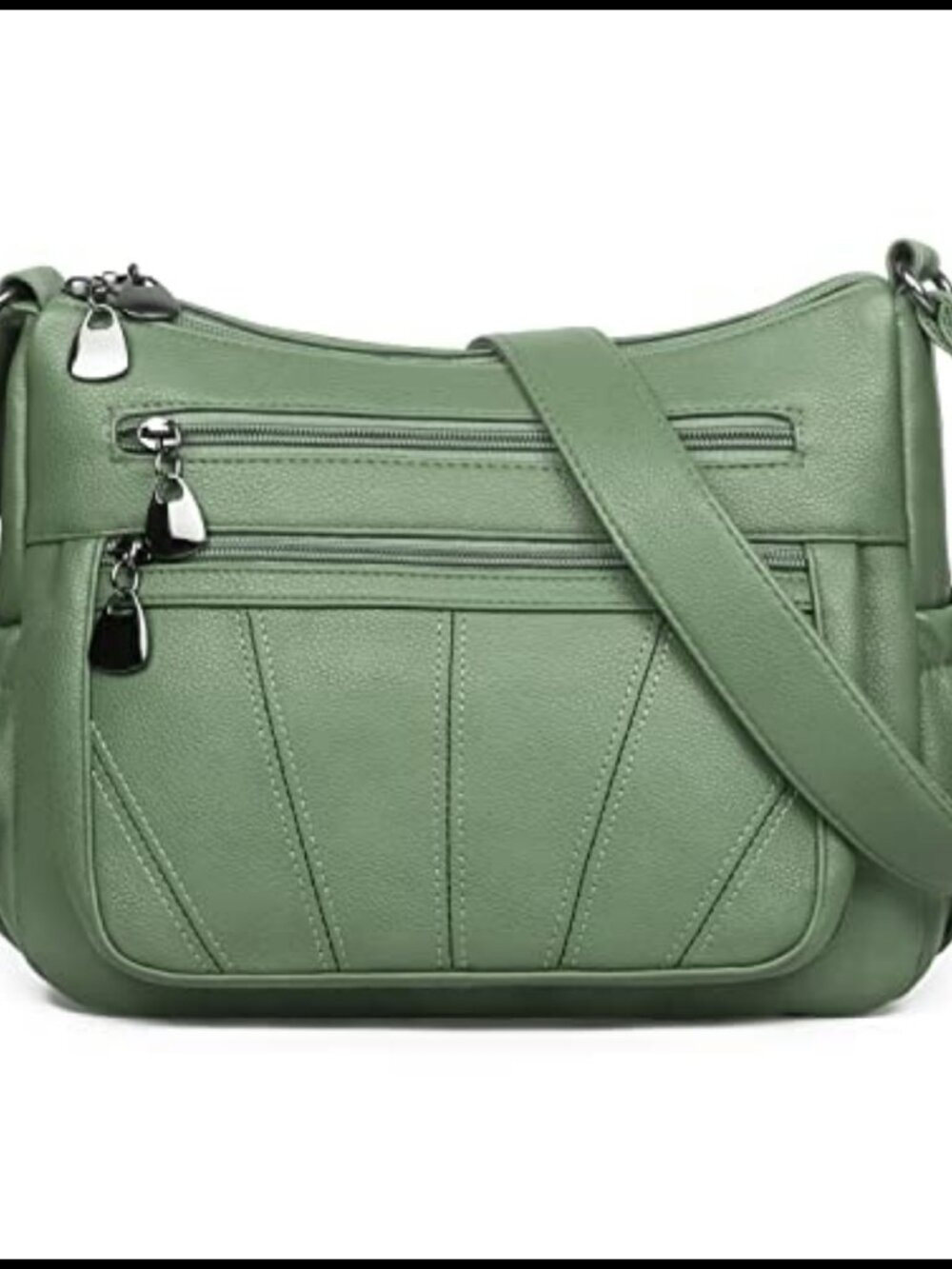 Soft PU Leather Crossbody Purse for Women Medium Roomy Shoulder Bag Tote